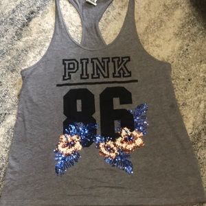 PINK Tropical Bling Tanktop